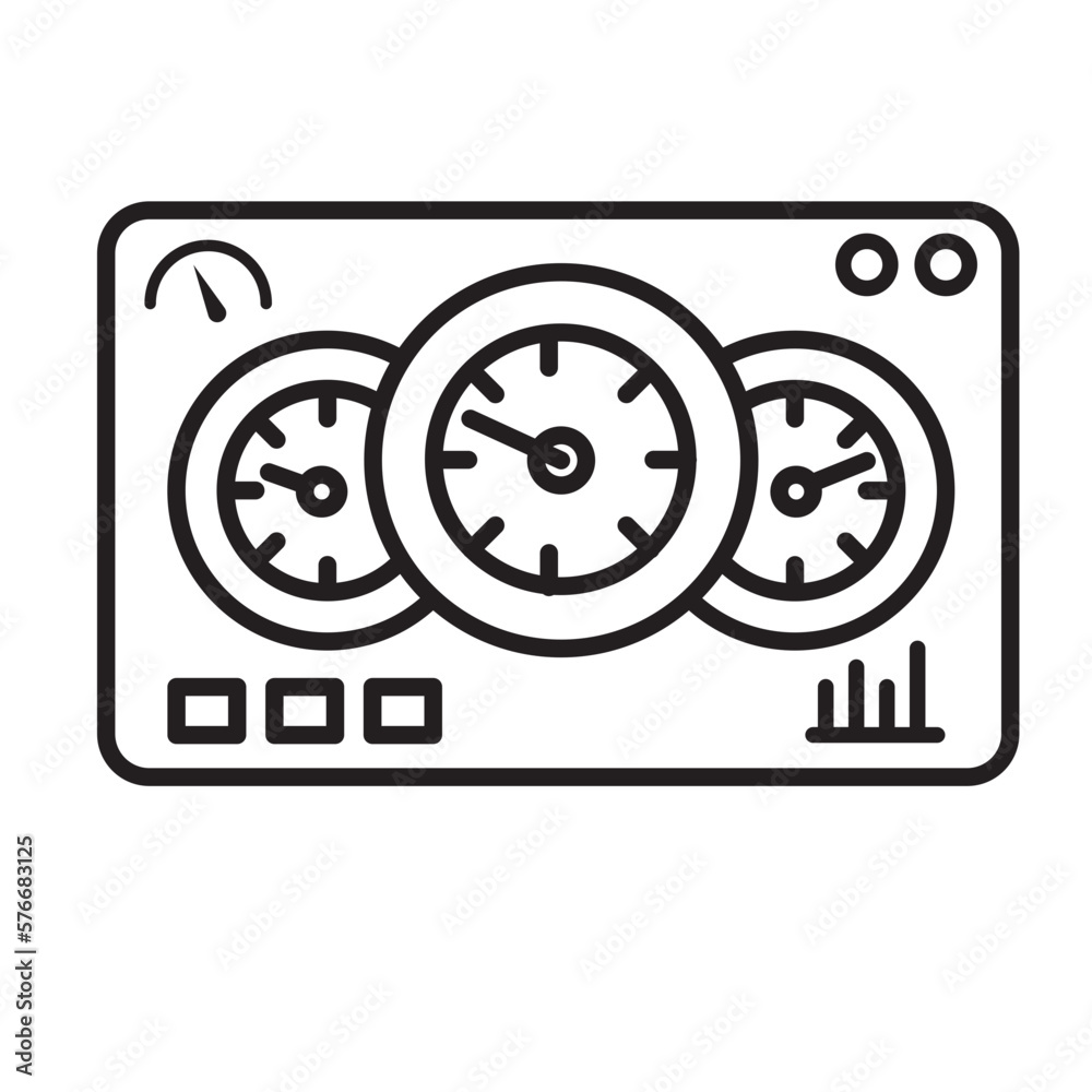 car speedometer vector, dashboard icon car speedometer vector, dashboard icon