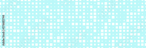 Vector abstract background with squares. Simple illustration for backdrop. Long horizontal banner.