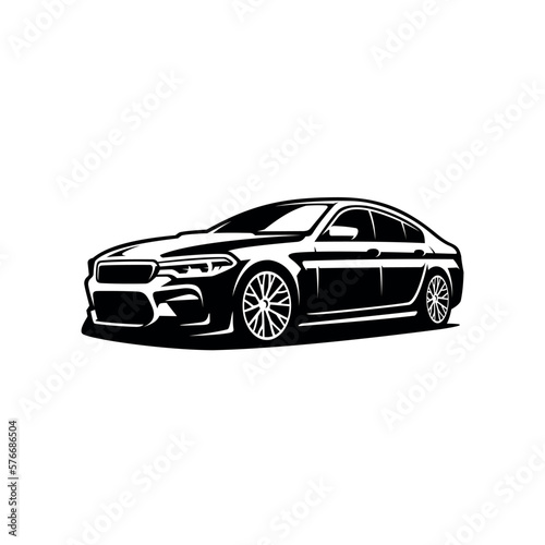 Car silhouette illustration vector