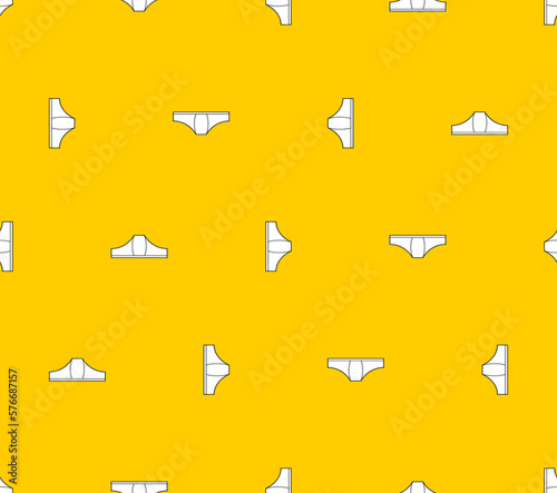 Underpants man pattern seamless. Men's briefs background. Vector texture