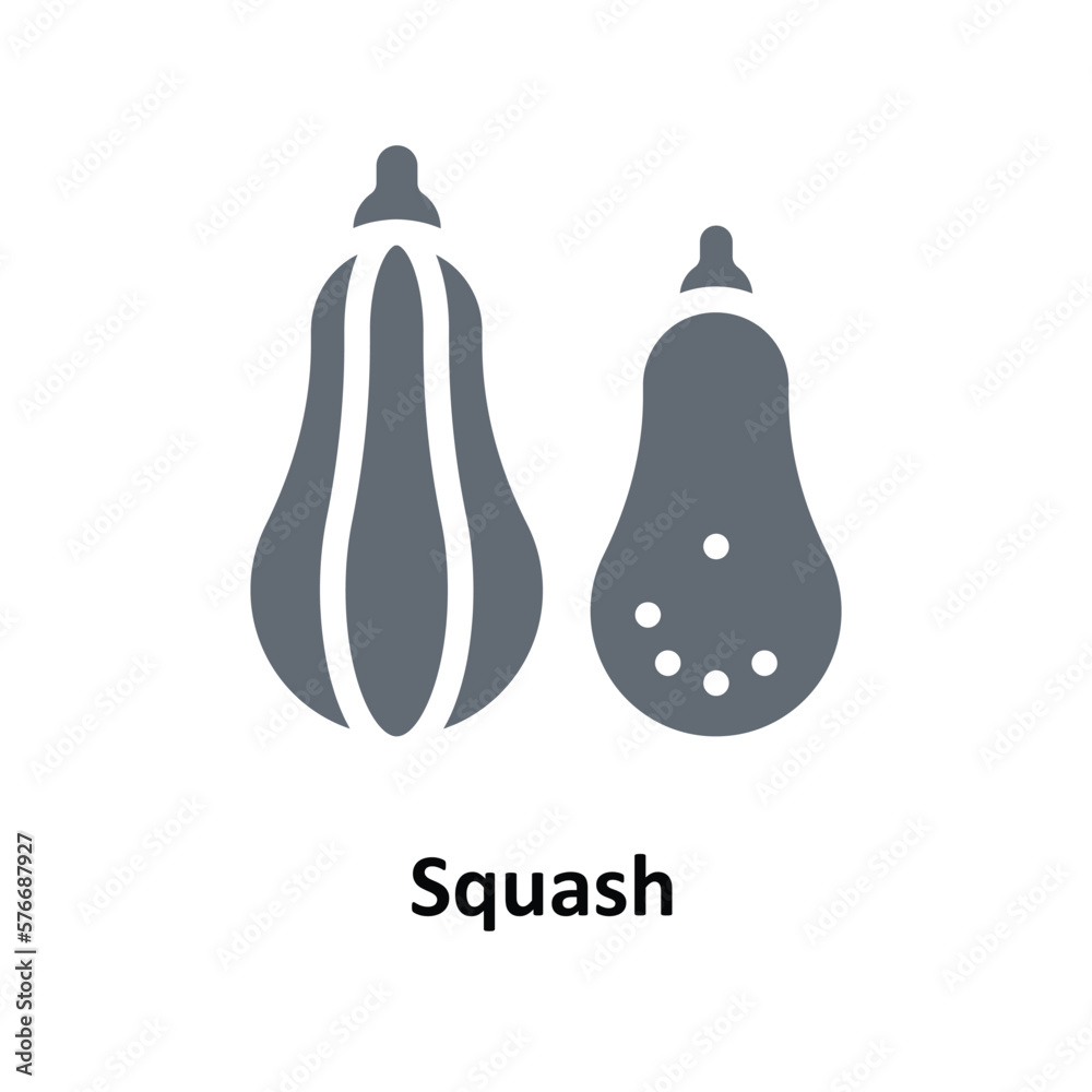 Squash Vector Solid Icons. Simple stock illustration stock Squash Vector Solid Icons. Simple stock illustration stock