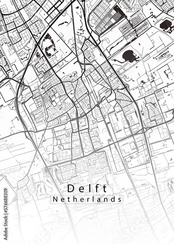 Delft Netherlands City Map