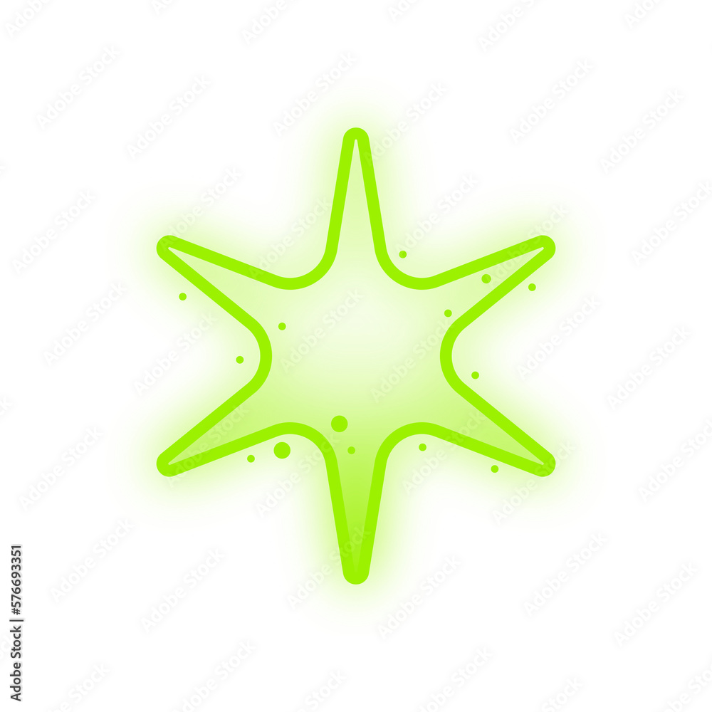 Obraz premium neon fade star shape 