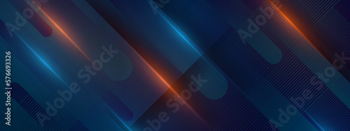 Abstract blue background banner
