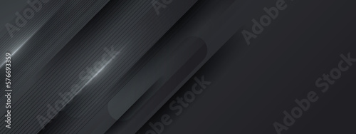 Abstract black background bannner