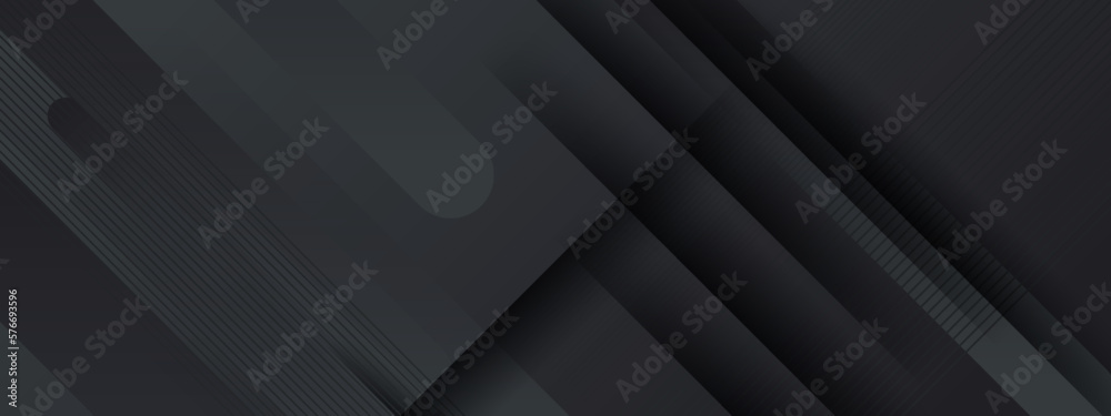 Abstract black background bannner