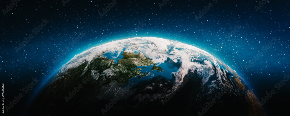 Obraz premium Planet Earth clouds