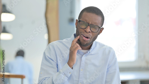 Portrait of African Man with Toothache