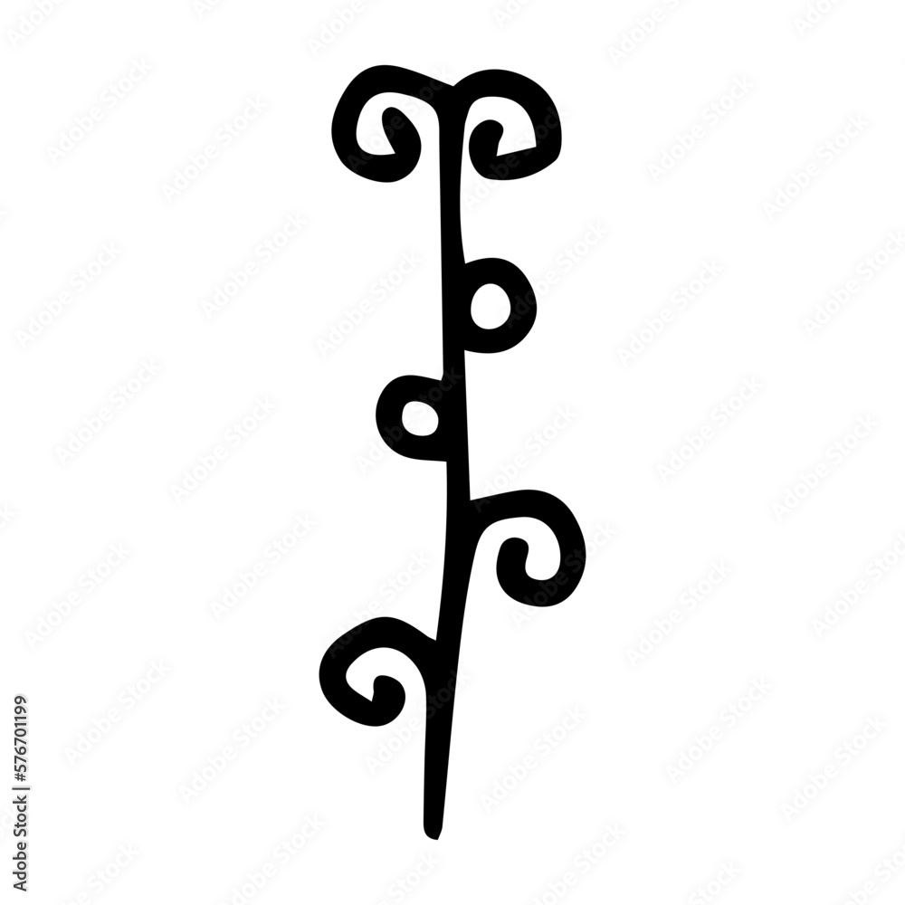 Fototapeta premium doodle floral element 