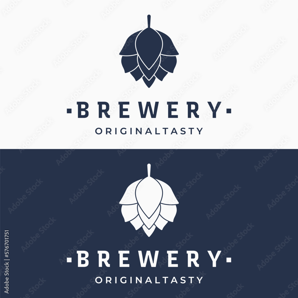 Fototapeta premium Premium quality vintage craft beer logo template design. For badges, emblems, beer companies, bars, taverns.