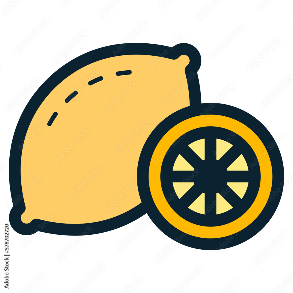 lemon fruit icon