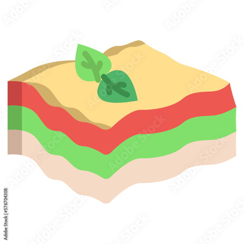 Lasagna pasta icon