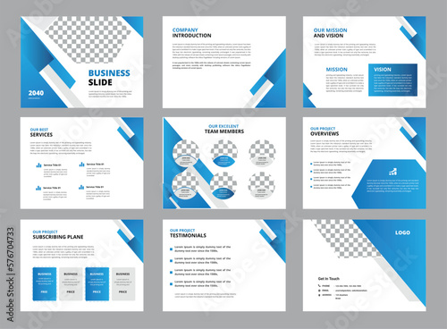 Business slide template design, professional Business slide template