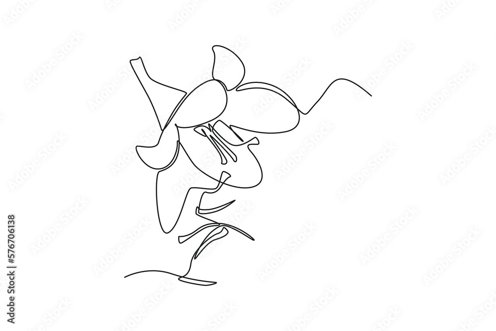 Continuous one line drawing saffron. Herb concept. Single line draw design vector graphic illustration. Continuous one line drawing saffron. Herb concept. Single line draw design vector graphic illustration.