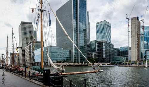 Tableau sur toile Docklands Thames