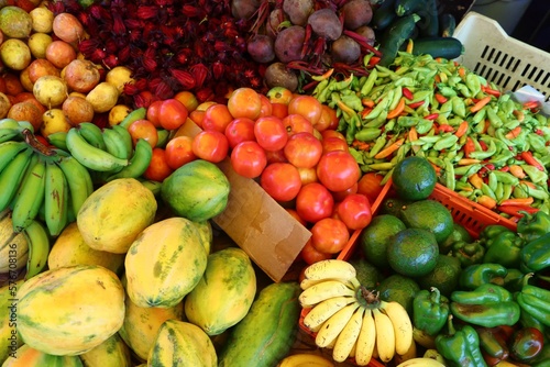 Food market in Pointe a Pitre  Guadeloupe