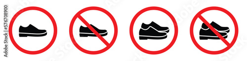 Shoes Set Symbol Prohibition