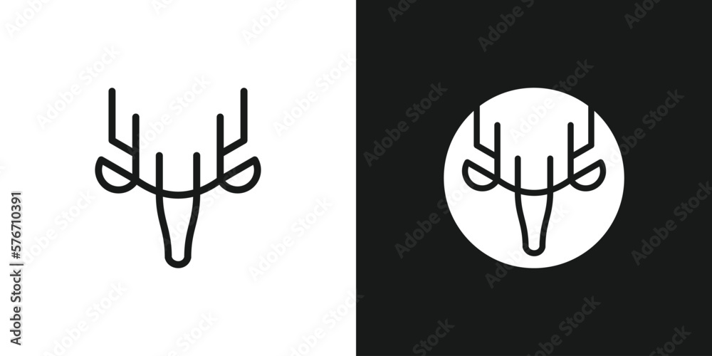 creative line deer icon vector illustration creative line deer icon vector illustration