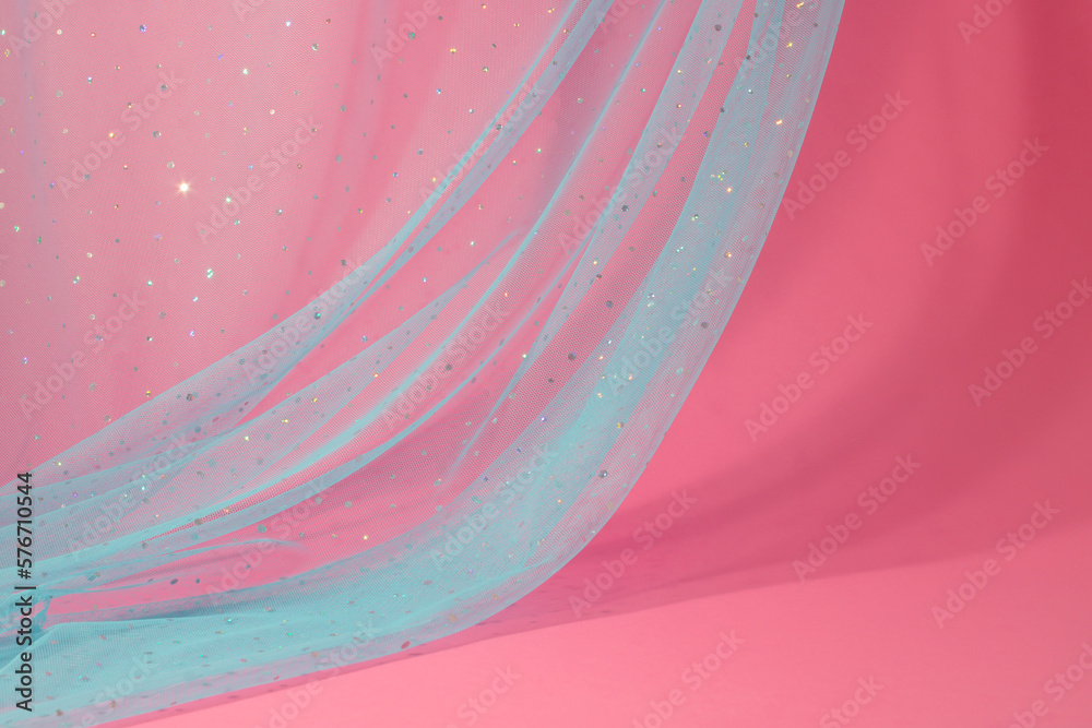 Pink Tulle Background Stock Photo - Download Image Now - Tulle