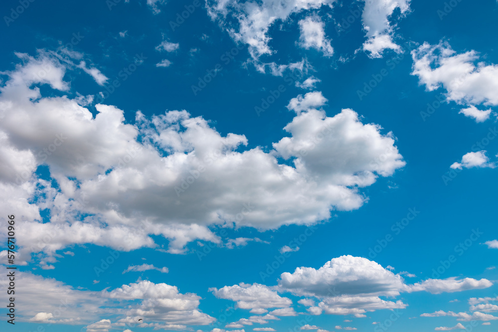 Partically Cloudy Partly cloudy bright sky. Carbon net zero concept photo Stock Photo ...