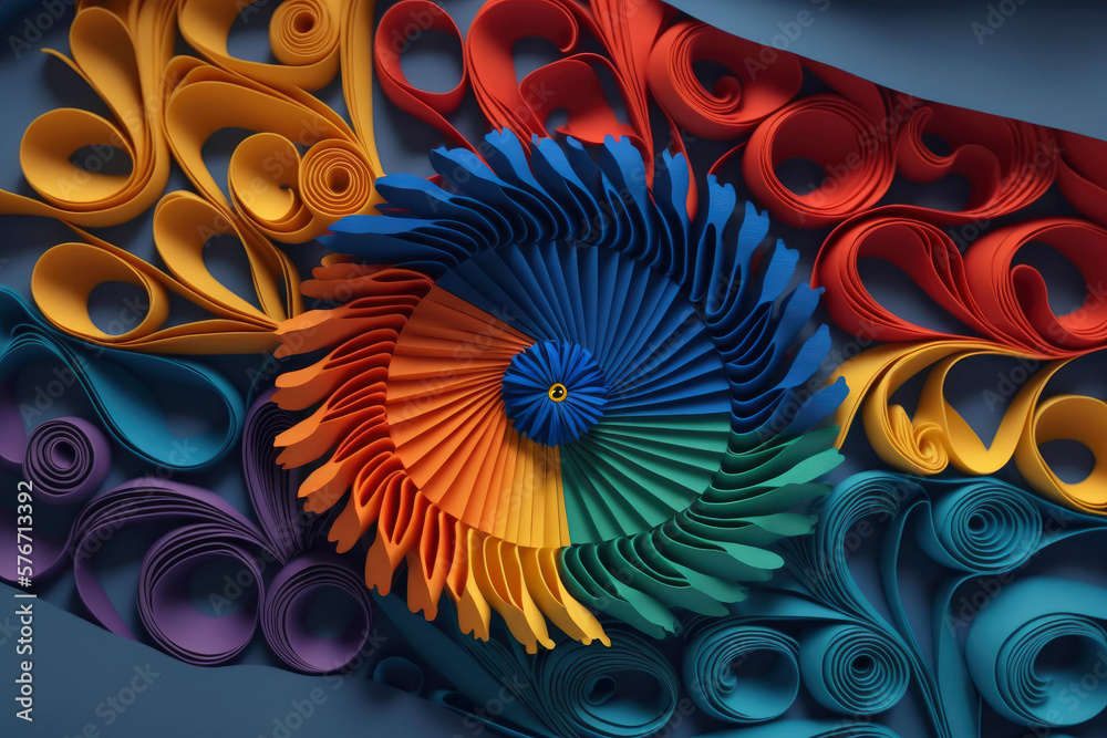 Flower quilling ,made with Generative AI Flower quilling ,made with Generative AI
