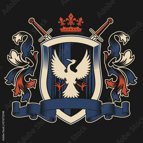 Knight Medieval Shirt Crest Design