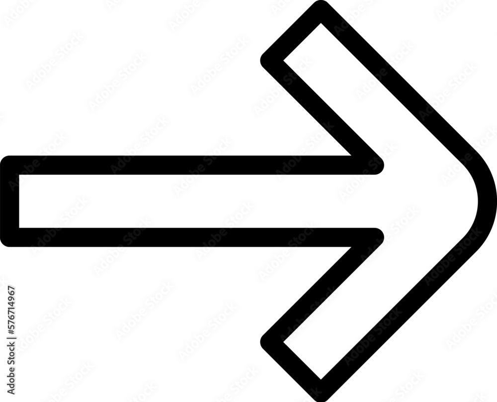 arrow icon. Simple thin line, outline vector of Arrows icons for UI and UX, website or mobile application on white background arrow icon. Simple thin line, outline vector of Arrows icons for UI and UX, website or mobile application on white background
