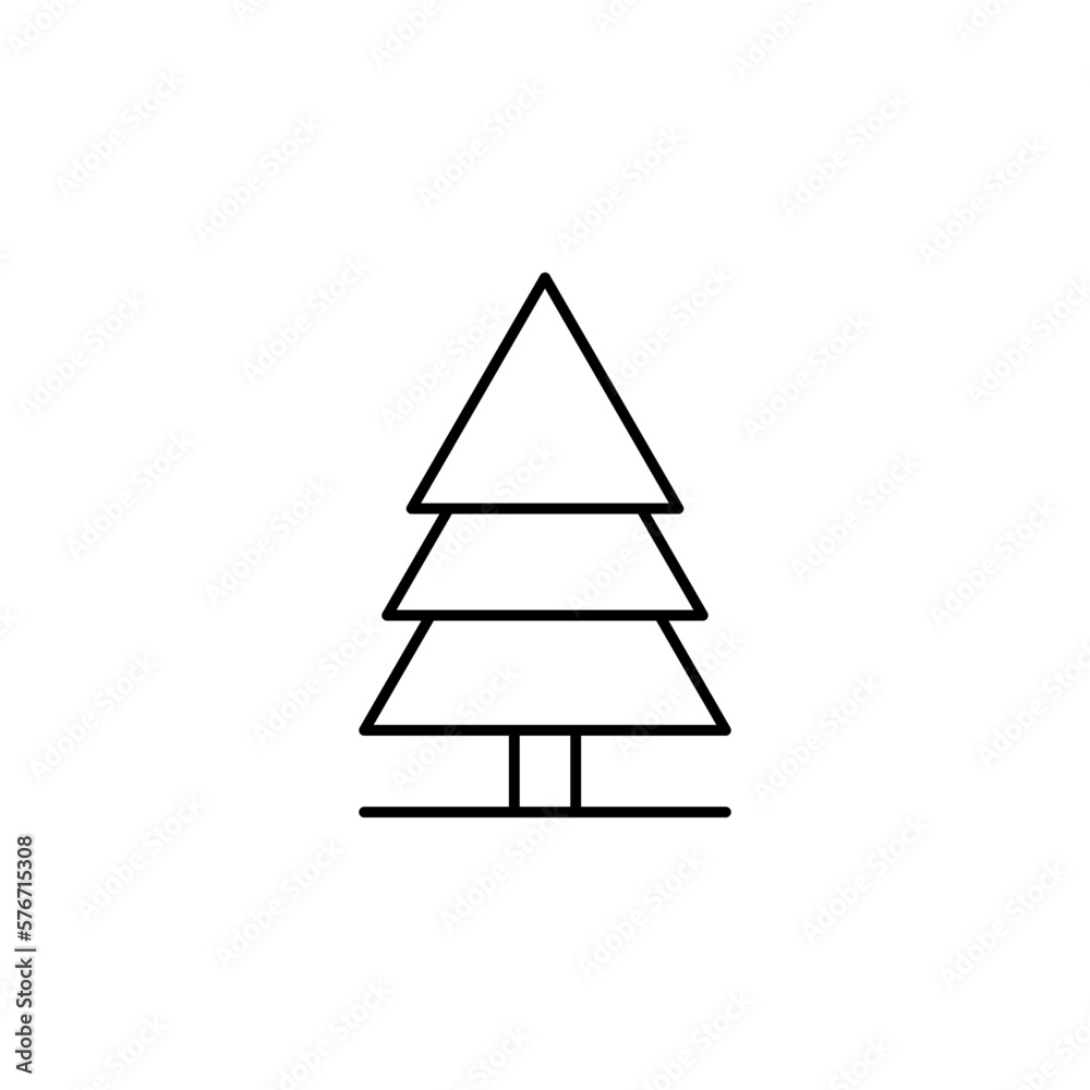 Tree icon. Simple thin line, outline of autumn icons for ui and ux, website or mobile application on white background Tree icon. Simple thin line, outline of autumn icons for ui and ux, website or mobile application on white background