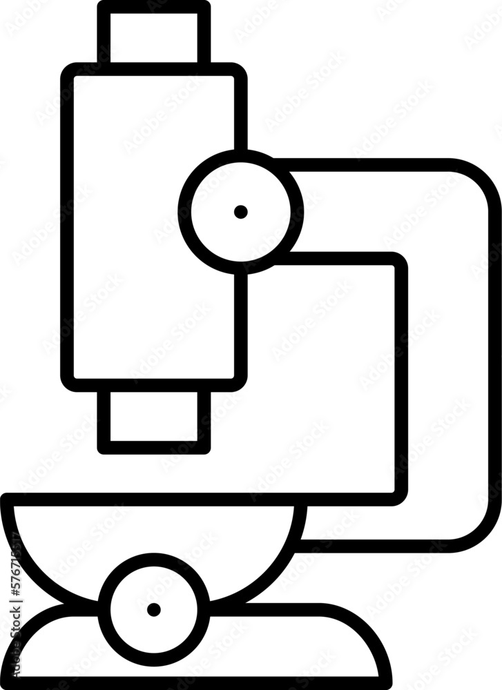 microscope iconicon. Simple thin line, outline vector of Biology icons for UI and UX, website or mobile application on white background microscope iconicon. Simple thin line, outline vector of Biology icons for UI and UX, website or mobile application on white background