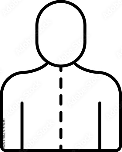 spine man vector icon