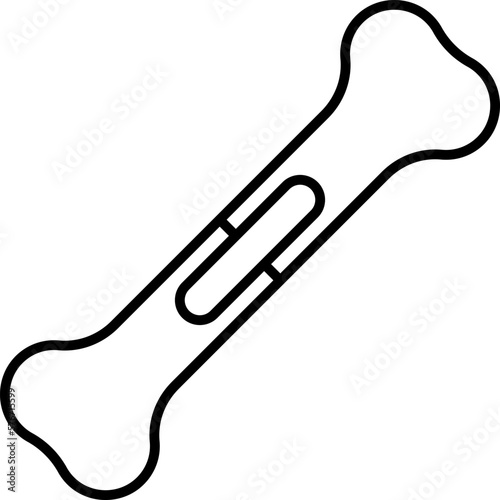 mount, bone, steel, metal vector icon
