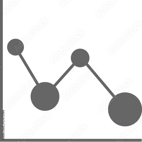 line chart vector icon