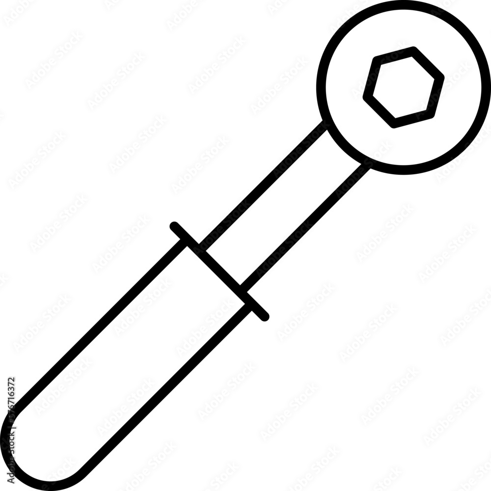 wrench, carpenter icon. Simple thin line, outline vector of Construction tools icons for UI and UX, website or mobile application on white background wrench, carpenter icon. Simple thin line, outline vector of Construction tools icons for UI and UX, website or mobile application on white background