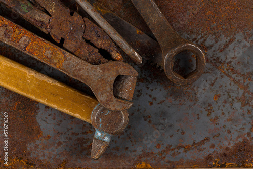 Old rusty tools