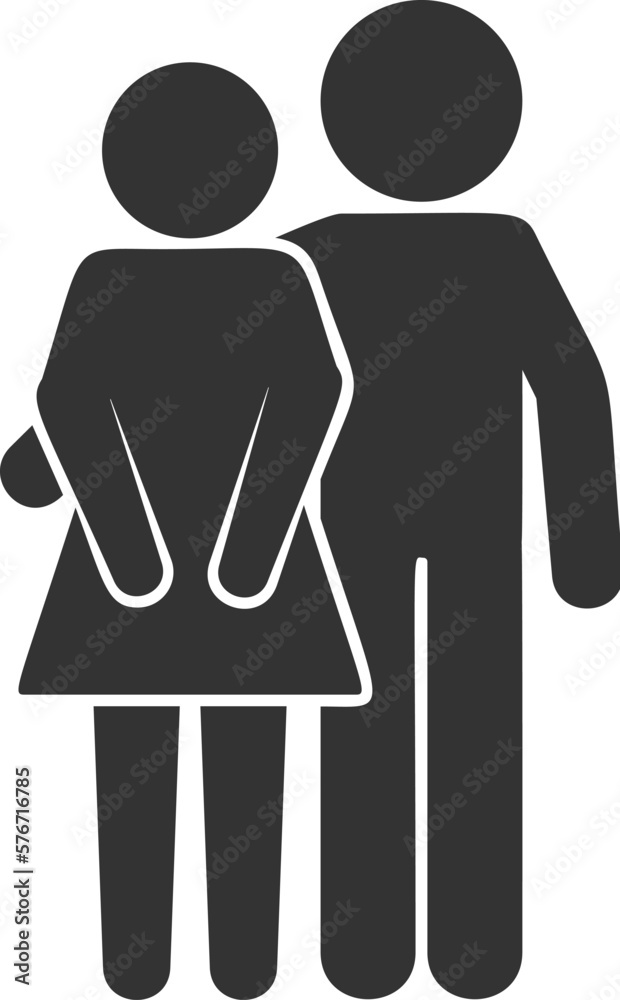 Friends, boyfriend and girlfriend vector icon Friends, boyfriend and girlfriend vector icon
