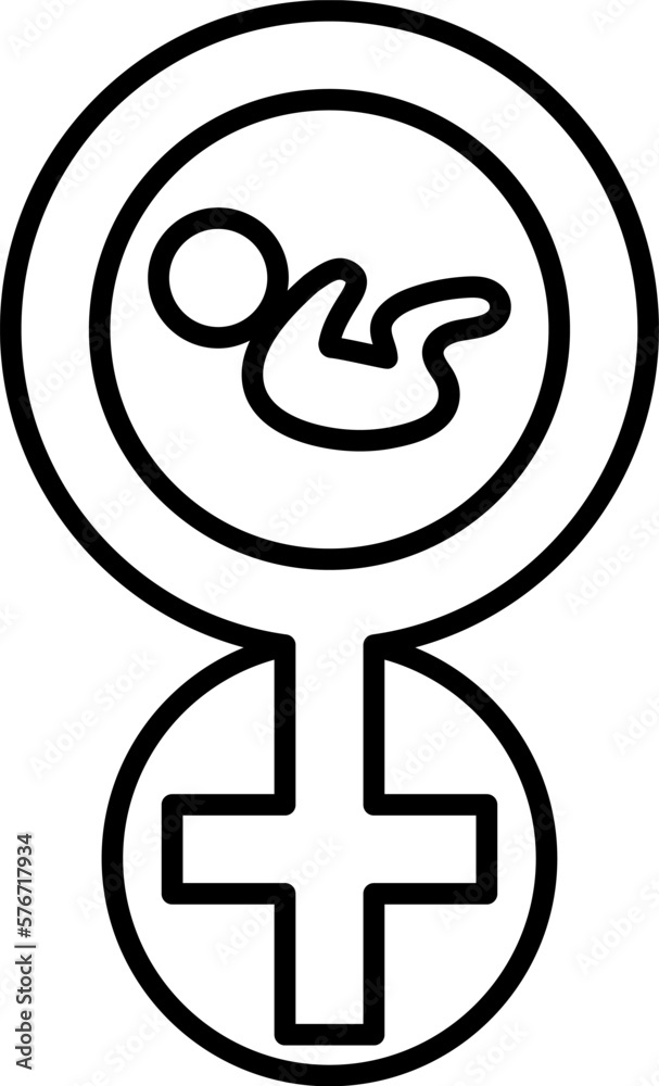 Women's day, gender, baby vector icon Women's day, gender, baby vector icon