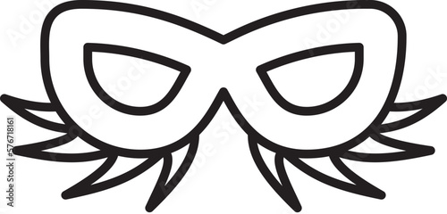 Mardi gras, mask vector icon