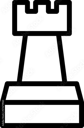 tower icon. Simple thin line, outline vector of Project Management icons for UI and UX, website or mobile application on white background