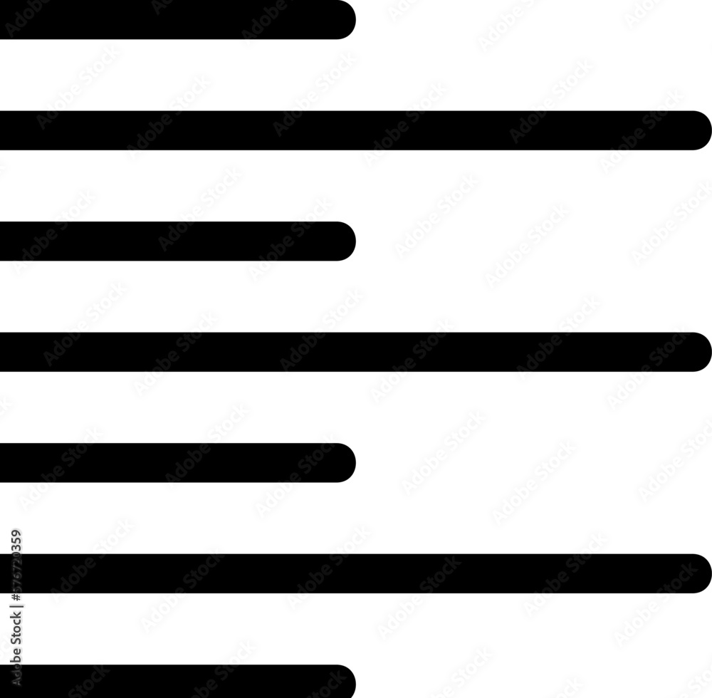 editorial, left, text icon. Simple glyph vector of text editor set icons for UI and UX, website or mobile application on white background