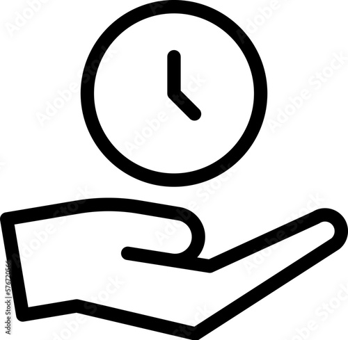 arm, time, save icon. Simple thin line, outline vector of Time icons for UI and UX, website or mobile application on white background
