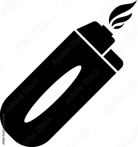 lighter, fire icon. Simple glyph vector of universal set icons for UI and UX, website or mobile application on white background
