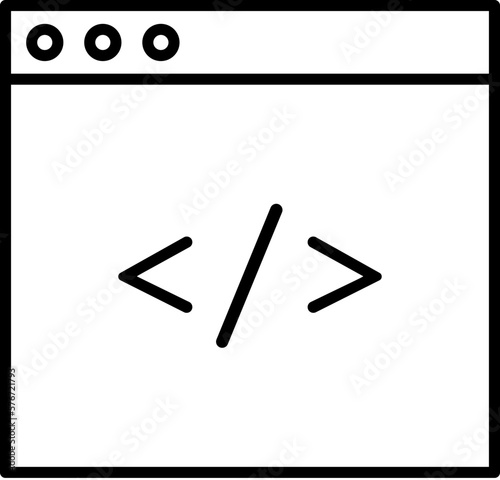 coding, html, programming vector icon