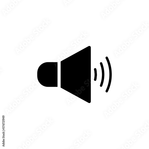 speaker with sound symbol sign vector icon
