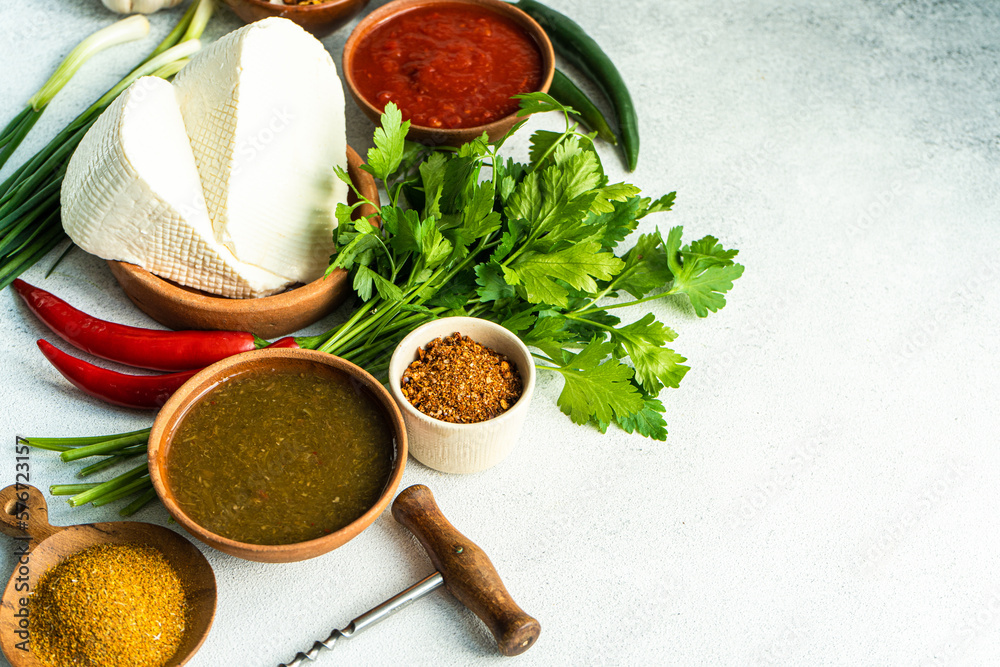 Georgian cuisine concept