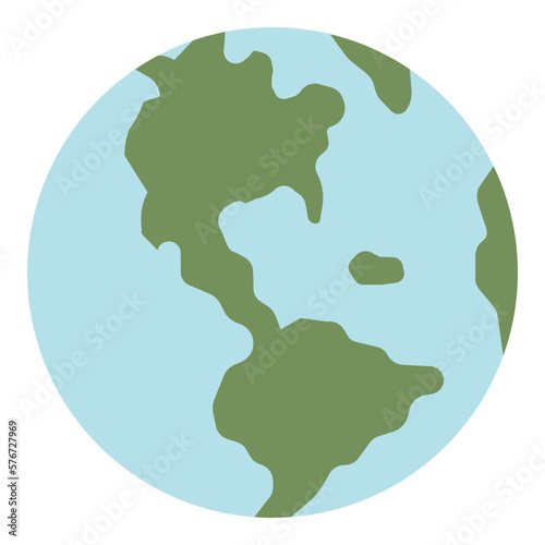 planet earth flat icon