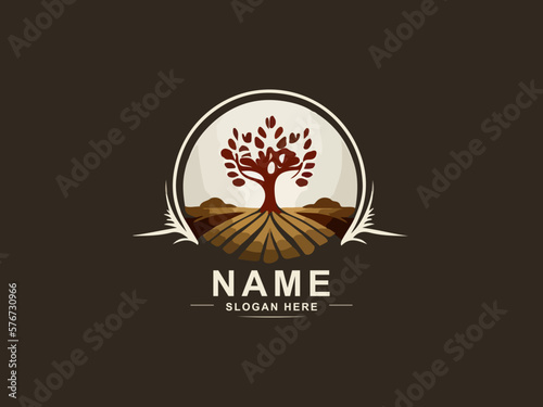 Creative agro logo design vector