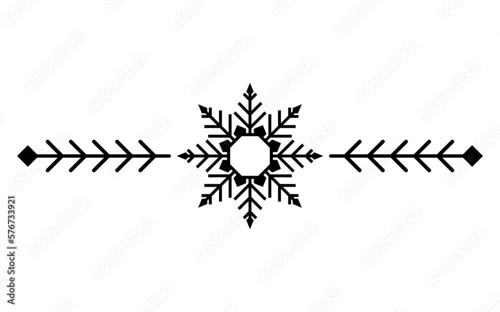 Obraz premium art snowflake divider