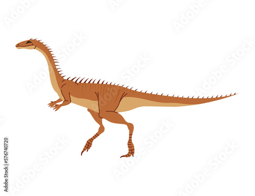 Parasaurolophus dino isolated cartoon animal  kids toy. Vector dinosaur extinct prehistoric t-rex. Herbivorous ornithopod dinosaur  walkeri dino robot model