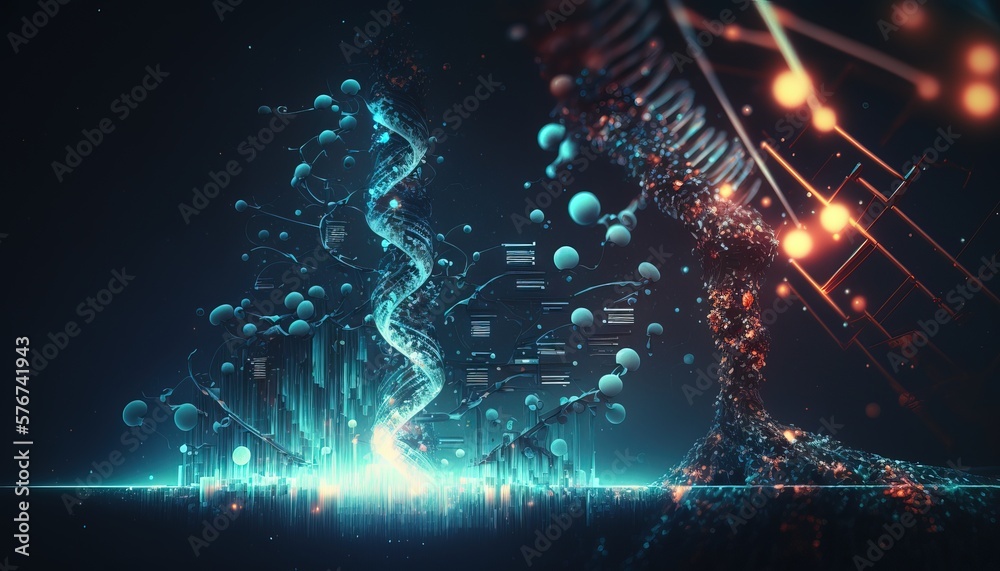 Shiny blockchain metaverse nft crypto Datastream flow background wallpaper created with generative ai technology Shiny blockchain metaverse nft crypto Datastream flow background wallpaper created with generative ai technology