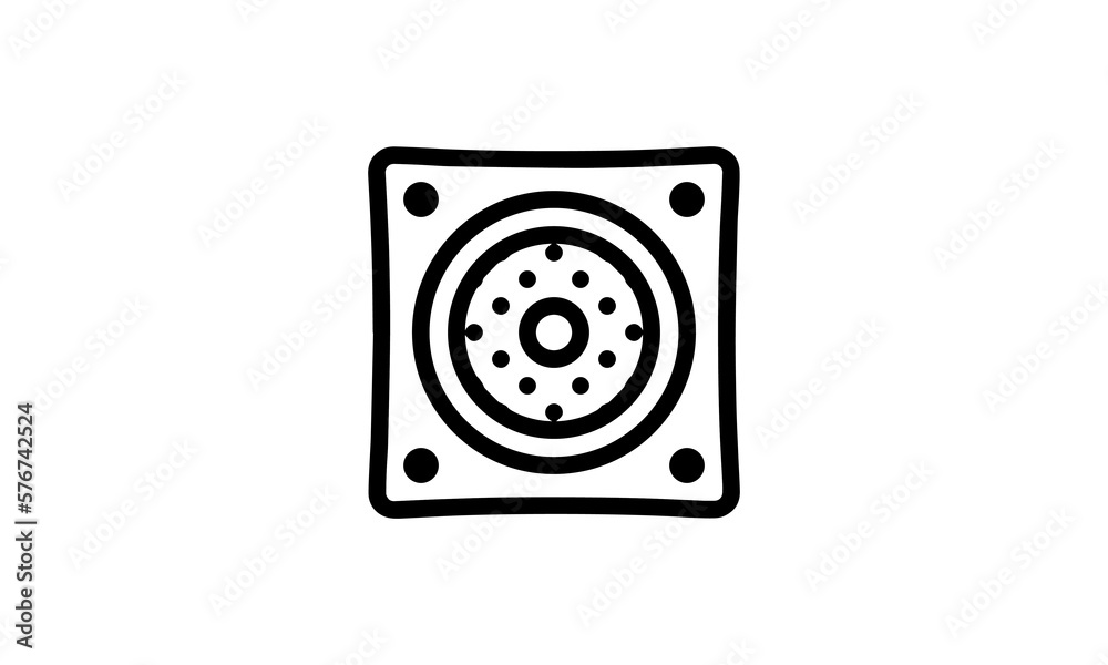 loudspeaker vector icon outline style black and white background, Music industry icon, podcast icon loudspeaker vector icon outline style black and white background, Music industry icon, podcast icon